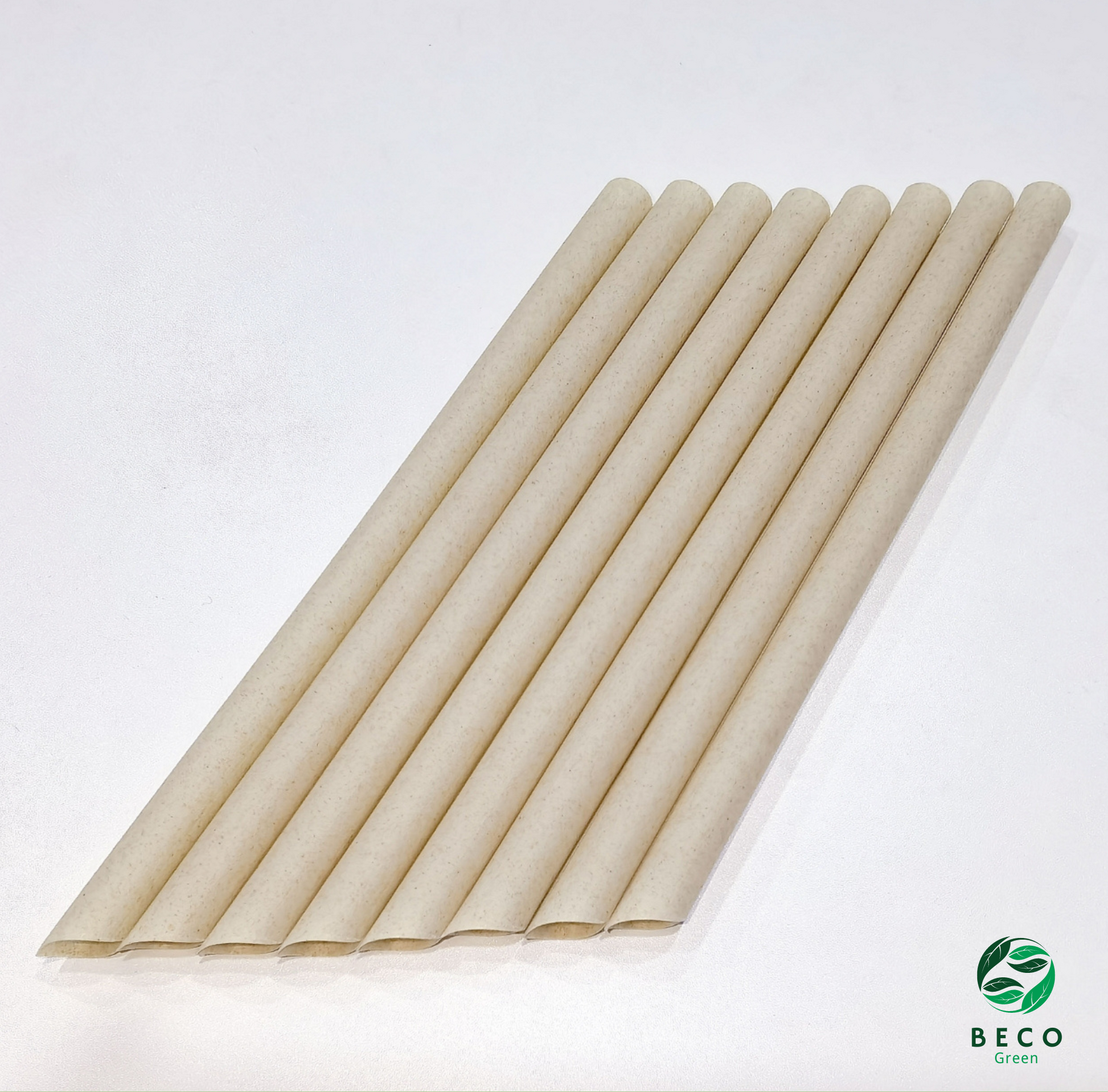 BECO Green Sugarcane Bagasse Fibre Straws Wrapped